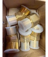 NEW 5 Pieces Parker 1/2 CD45-B Brass 45° Elbow Pipe Fittings - $1,557.26 MXN