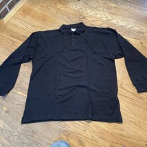Black Long Sleeve Polo Sz 2XL All Nations Are One ANAO NWOT - £11.81 GBP