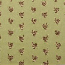 Waverly Pecking Order Red Rooster Birds Farm Multipurpose Fabric By Yard 54&quot;W - £11.06 GBP