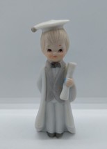 Vintage 1983 Lefton Christopher Collection Boy Graduate Bisque Figurine ... - £7.72 GBP