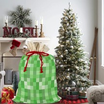 Green Pixel Gamer Christmas Bag Sack Santa Claus Bags 21&quot;x32&quot; (2 Sides) - £20.78 GBP