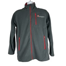 Calgary Experience Mens Fleece Full Zip Jacket Size M Gray - £18.18 GBP