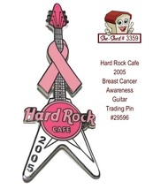 Hard Rock Cafe 2005 Breast Cancer Awareness 29596 Guitar Trading Pin - £11.94 GBP