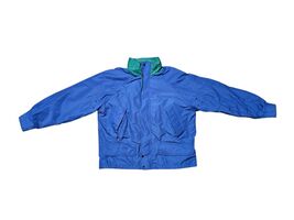 Peter England Retro Ski Snowboard Anorak Jacket Blue Green Colorful VTG ... - $34.30