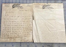 Antique Letters 1917 Baptist Sanitarium And Hospital Houston Texas Nurse - $461.86 MXN