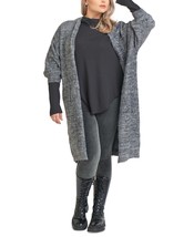 MSRP $89 Tape Trendy Plus Size Eyelash Cardigan Gray Size 2X - $31.68