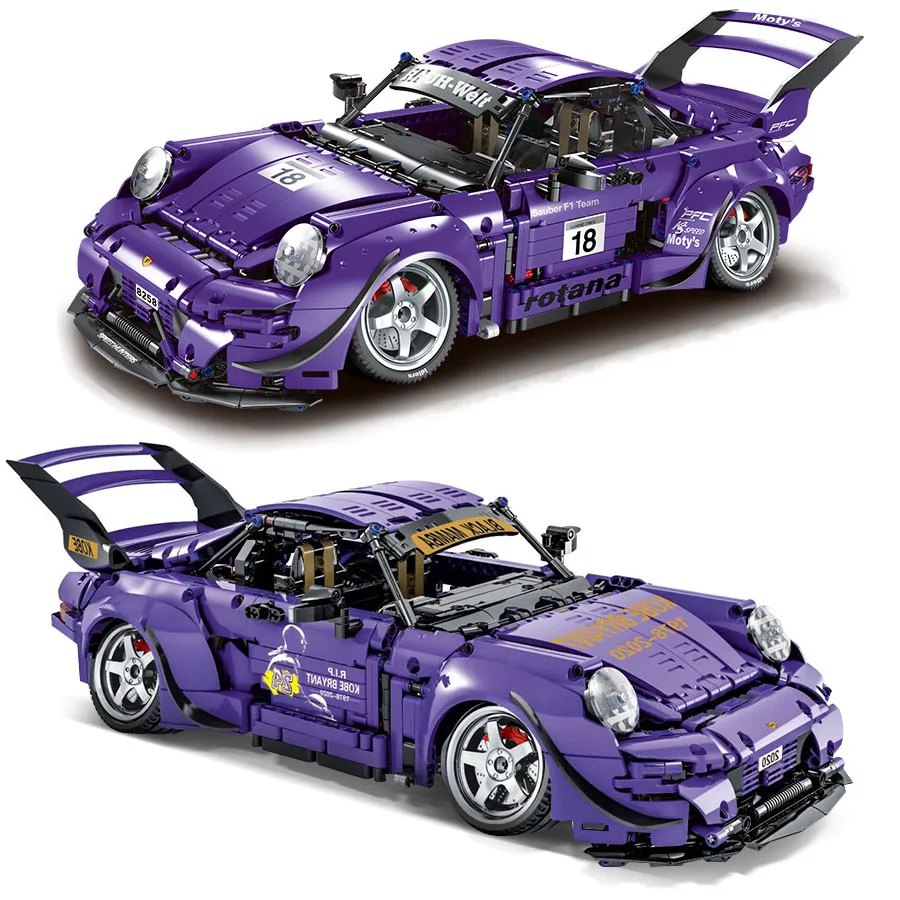 Compatible with Lego High-Tech Porsche 993 Building Blocks Sports Racing Car - £156.90 GBP+