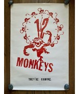 *Terry Gilliam&#39;s 12 MONKEYS (1995) Advance One-Sheet Bruce Willis &amp; Brad... - $129.04 CAD