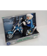 Rare Kmart trim a tree decor musical animated snow machine motorcycle sn... - $102.12 CAD
