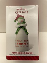 HALLMARK KEEPSAKE ORNAMENT 2014 Merry Wishes Snowman Limited Edition - €4,27 EUR