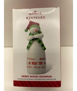 HALLMARK KEEPSAKE ORNAMENT 2014 Merry Wishes Snowman Limited Edition - $4.95