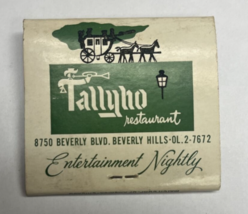 Tallyho Restaurant Beverly Hills The Cove Los Angeles California Matchbo... - £13.97 GBP