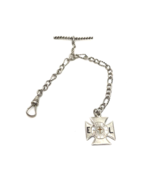 Coin Silver Epsworth League Methodist Watch Fob Chain Circa 1900 Watch A... - $1,294.68 MXN