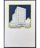 Vintage Marunouchu Hotel Tokyo Japan Postcard Marunouchi Oazo Chiyoda City - £10.45 GBP