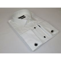 Men's Makrom Turkey Formal Tuxedo Shirt Cotton Lay-down  5676-420 White image 3