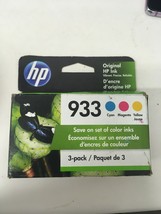Genuine OEM HP 933 Cyan, Magenta, yellow 3 Pack / New - Exp 01/23 - $9.95