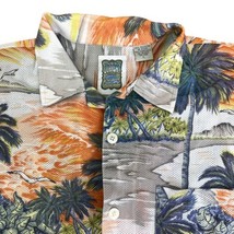 Ocean Current Hawaiian Mens Large Shirt Palm Trees Breathable - £9.61 GBP