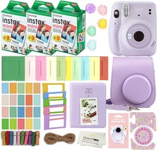 Fujifilm Instax Mini 11 Instant Camera With Case, 60 Fuji Films,, Lilac ... - £137.29 GBP