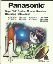 Printed Operating Instructions Panasonic SuperFlat System Monitor-Receiver - $24.11