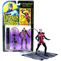 Yr 1994 Legends of Batman 5 Inch Figure CATWOMAN with Claw, Net &amp; Collector Card - £35.96 GBP