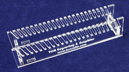 Holder for 1/8&quot; Templates - 24 Spaces. - Acrylic - Made of ~1/4&quot; Clear Acrylic - £20.91 GBP