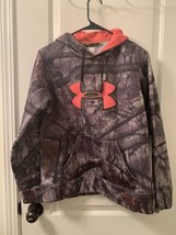 Under Armour Adult Sweatshirt Hoodie Mossy Oak Camouflage Pink Size Small - £31.59 GBP