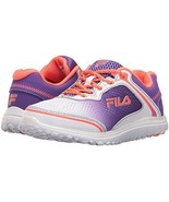 Fila Girls Aurora Skate Shoe Purple Coral Tennis Size 5 - £47.17 GBP