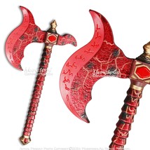 Munetoshi Fantasy Red Demon Bloodaxe Foam Axe Replica Medieval Costume C... - $16.81