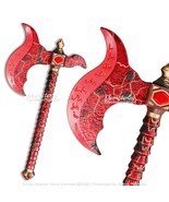Munetoshi Fantasy Red Demon Bloodaxe Foam Axe Replica Medieval Costume C... - $23.58 CAD