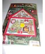 Bucilla Gallery Of Stitches 33498 Christmas Cottage  &quot;Christmas Eve&quot; 4 x... - £6.70 GBP