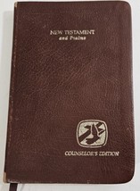 New Testament and Psalms KJV Counselors Edition Jimmy Swaggart Burgundy 1981 - £10.13 GBP