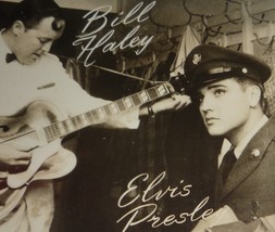 RPPC Vintage 1950&#39;s Elvis in Uniform With Bill Haley Vintage 1950&#39;s - £11.86 GBP