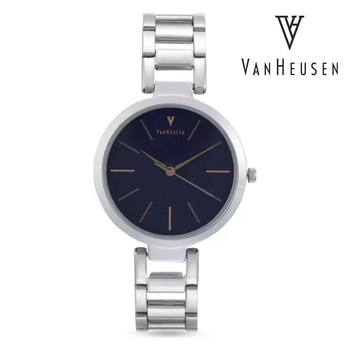 Van Heusen Men's Quartz Metal Dress Watch, India