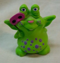 Hallmark 1990 Merry Miniatures Green &amp; Purple Alien 1 1/2&quot; Plastic Mini Figure - £19.73 GBP