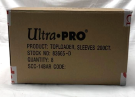 NEW 1600 Ultra Pro 3x4 Regular Toploader &amp; Sleeves Sports Card Holder CASE 83665 - £140.49 GBP