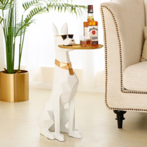 Doberman bar table, side coffee table, dog side table, luxury sculpture ... - $437.63