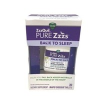 Vicks ZzzQuil Pure Zzzs BACK TO SLEEP ~ 30 Rapid Dissolve Tablets Each - $12.50