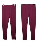 Oalka Burgundy Yoga Pants Ankle Leggings Ladies size small - $297.83 MXN