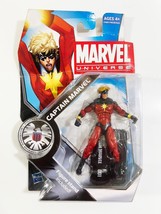 Marvel Universe 3.75&quot; Captain Marvel Figure #001 With Figure Stand - £14.00 GBP