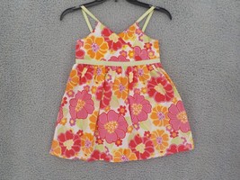 Magic Spaghetti Strap Girls Dress Tag Reads Sz 13 Measures Closer To Sz 8 Floral - £12.48 GBP