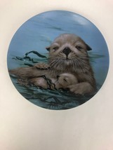 NOS “ California Sea Otters “ by Sadako Mano, Endangered 8.5&quot; Plate Fast... - £14.95 GBP