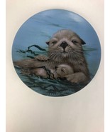 NOS “ California Sea Otters “ by Sadako Mano, Endangered 8.5&quot; Plate Fast... - $26.02 CAD