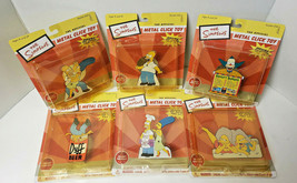 Simpsons KLICK-ITZ Metal Click Toy Set Of 6 By Rocket 2002 Rare Htf Set In Box - £63.70 GBP
