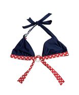 Tommy Hilfiger Polka Dot Strap Bikini Top Size 10 Blue Red Pinup Rockabi... - €12,96 EUR