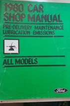 1980 Ford  Car Shop Manual Pre Delivery Maintenance Lubrication All Models - £42.95 GBP