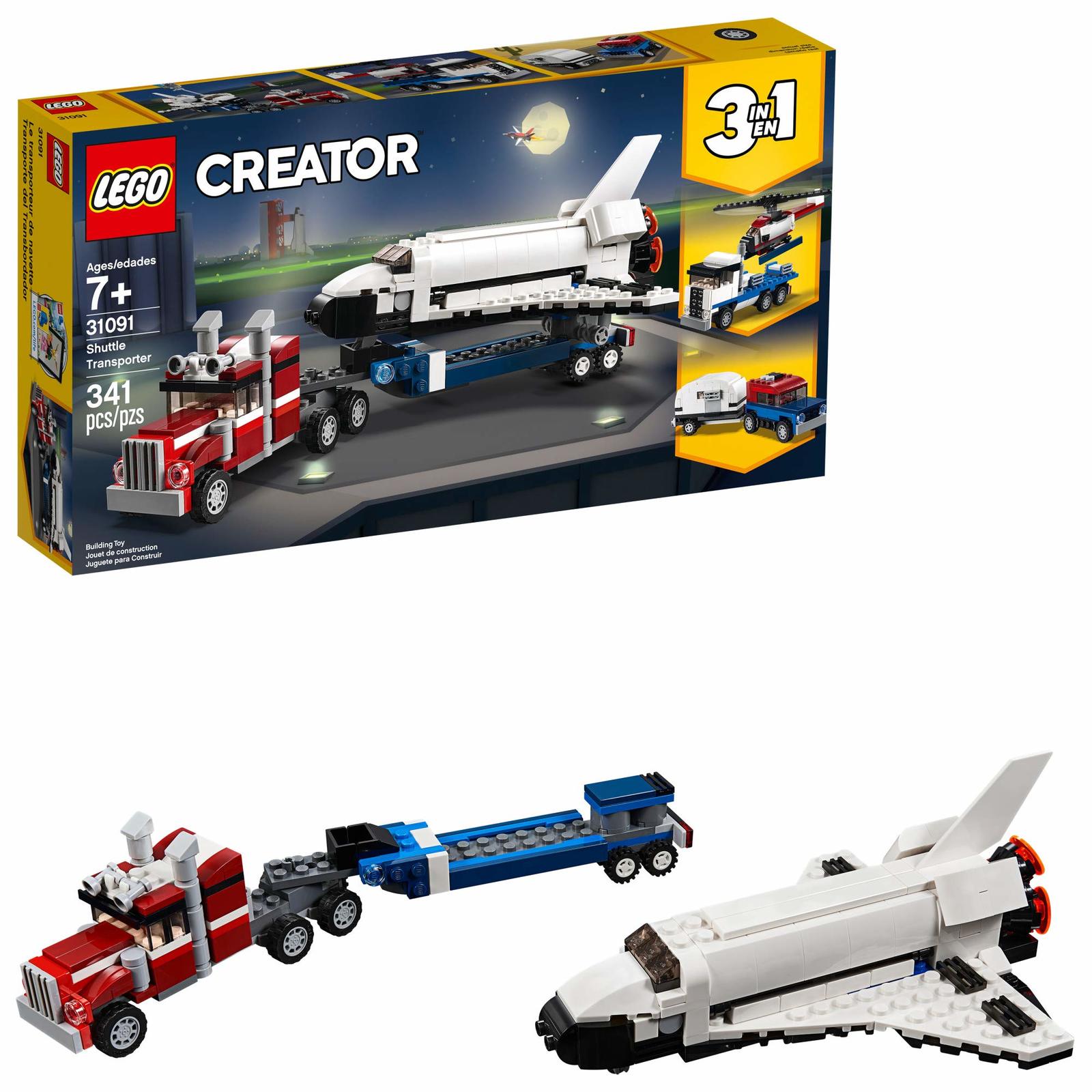 Primary image for LEGO Creator 3in1 Shuttle Transporter 31091 Building Kit (341 Pieces)