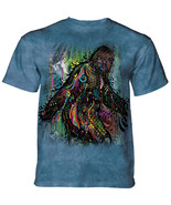Russo Bigfoot Sasquatch Unisex Adult T-Shirt Blue by The Mountain 100% C... - £21.34 GBP+