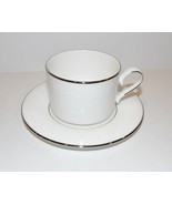 STUNNING LENOX AMERICAN BY DESIGN FINE BONE CHINA FLORAL VEIL CUP &amp; SAUCER - $39.33 CAD