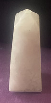 White Quartz Stone Crystal Small Tower 2”H x .75”W - $7.60