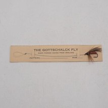 Vintage Gottschalck Creato a Mano Mosca Pesca Esca Su Biglietto Fatto IN - £43.18 GBP